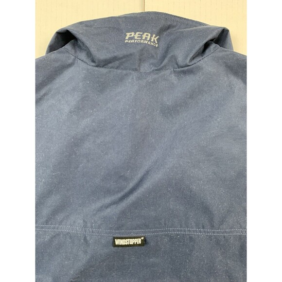 Peak Performance Windstopper Jacket Size XL 1/2 Zip Blue Black Sweden Mesh Lined - Picture 5 of 12